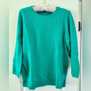 100% Cashmere J. Crew Sweater - Turquoise